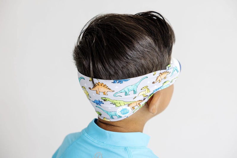 Splash Place KIDS SWIM GOGGLES with Fabric Strap | Tangle-Free Swimming Goggles for Kids (DINO) - Image 5